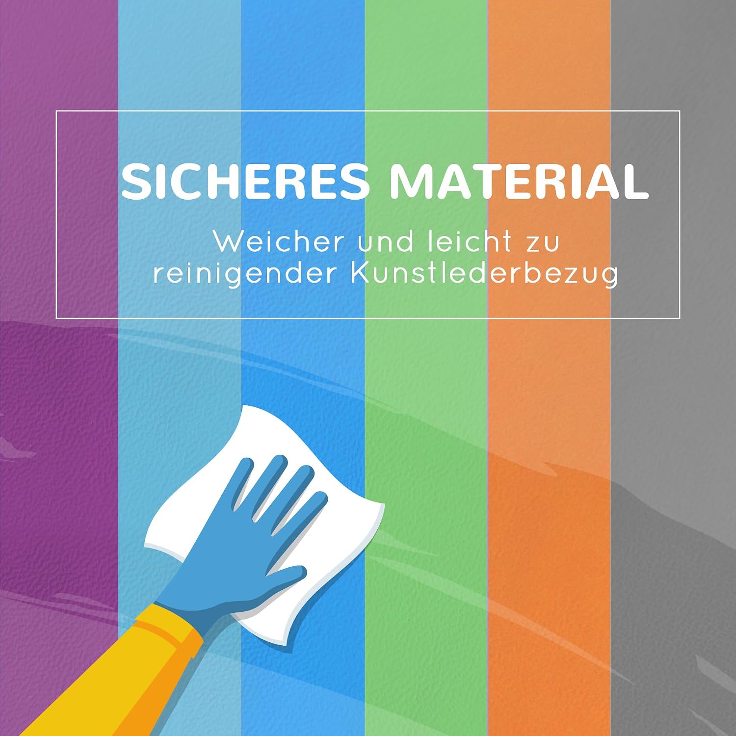 HOMCOM Bausteinset 12er-Set Schaumstoff Bausteine Bauklötze Bauspielzeug für Kinder Schaumstoffblöcke für 1-3 Jahre alt Kinder Kunstleder EPE Grau+Türkis — Ansicht 5