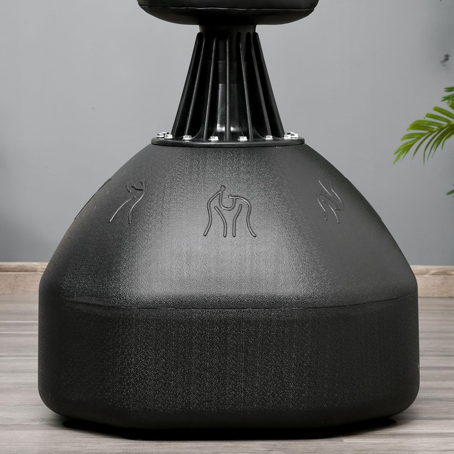 HOMCOM Boxsack Stehend 180cm Erwachsene Standboxsack Boxdummy Boxsäule Humanoides Design Heavy Duty Boxsack Schwerer Boxsack-Ständer für Profis und Anfänger Schwarz — Ansicht 5