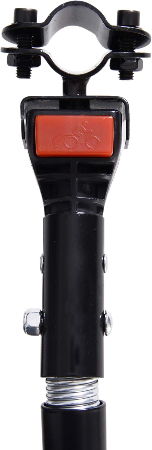 HOMCOM Fahrradanhänger Klappbar Lastenanhänger mit Kupplung, Kuppler & Reflektoren Transportwagen bis 40 kg belastbar, Transportanhänger Anhänger für Camping, Einkaufen, Umzug 155 x 71,5 x 77 cm — Ansicht 6