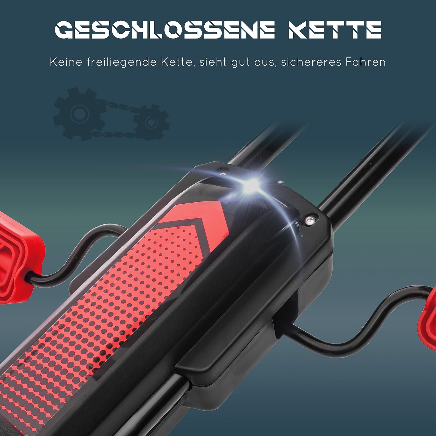 HOMCOM Gokart, Kinderfahrzeug mit 3-stufigen verstellbarem Sitz, Tretfahrzeug mit Gummireifen, Pedal und Handbremse, Kettcar für 5-12 Jahre Kinder bis 50 kg, Outdoor, Rot — Ansicht 6