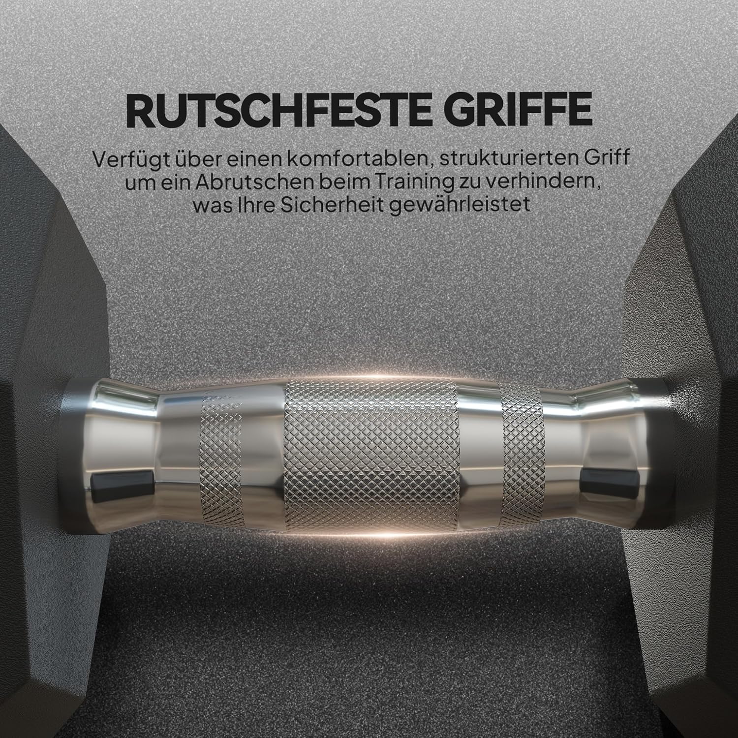 HOMCOM Hexagon Hanteln, 2er Set Hanteln mit gerändeltem Griff, Kurzhantelset aus Gusseisen, 2 x 4 kg, Kurzhanteln für Männer Frauen, Zuhause, Fitnessstudio, Krafttraining — Ansicht 4