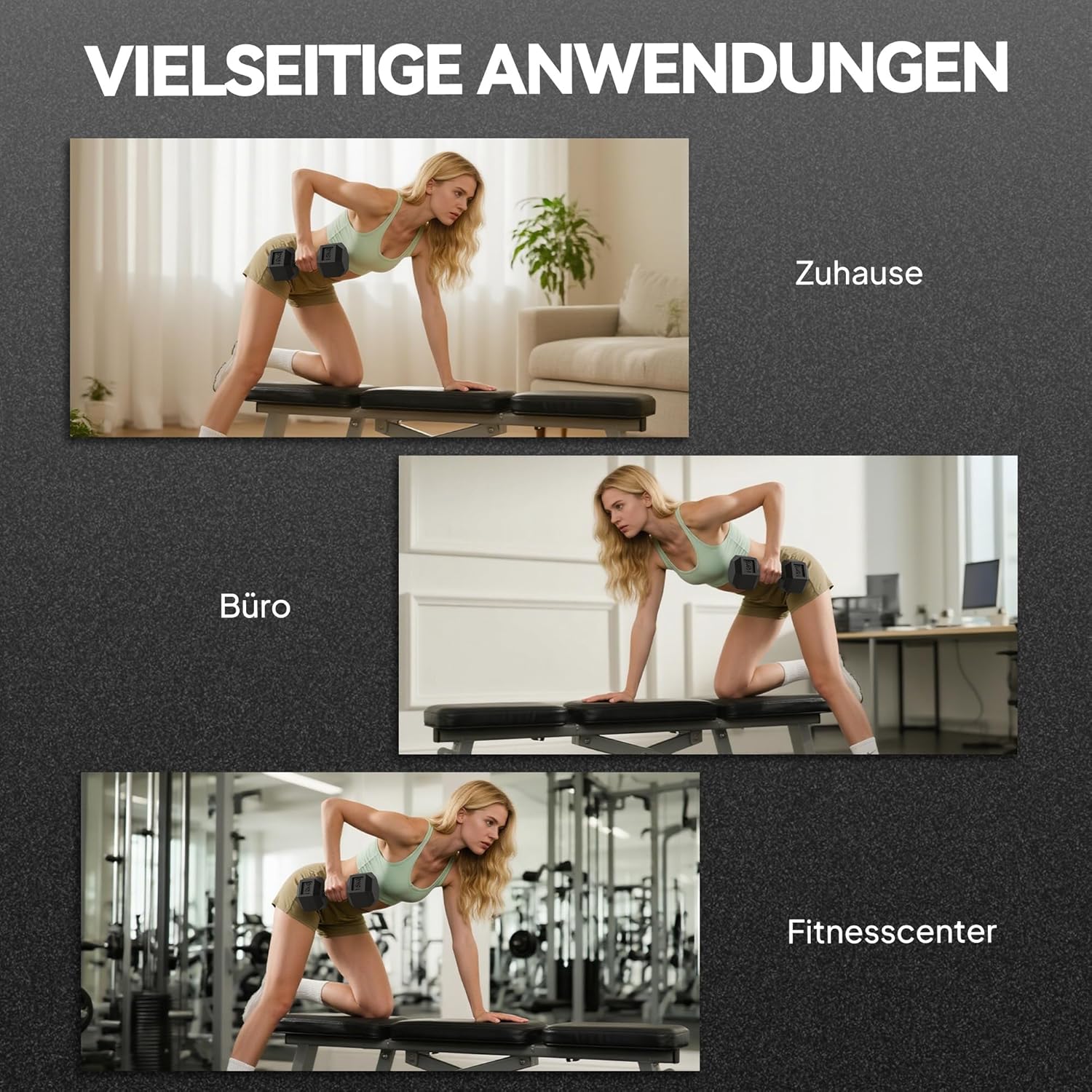 HOMCOM Hexagon Hanteln, 2er Set Hanteln mit gerändeltem Griff, Kurzhantelset aus Gusseisen, 2 x 4 kg, Kurzhanteln für Männer Frauen, Zuhause, Fitnessstudio, Krafttraining — Ansicht 5