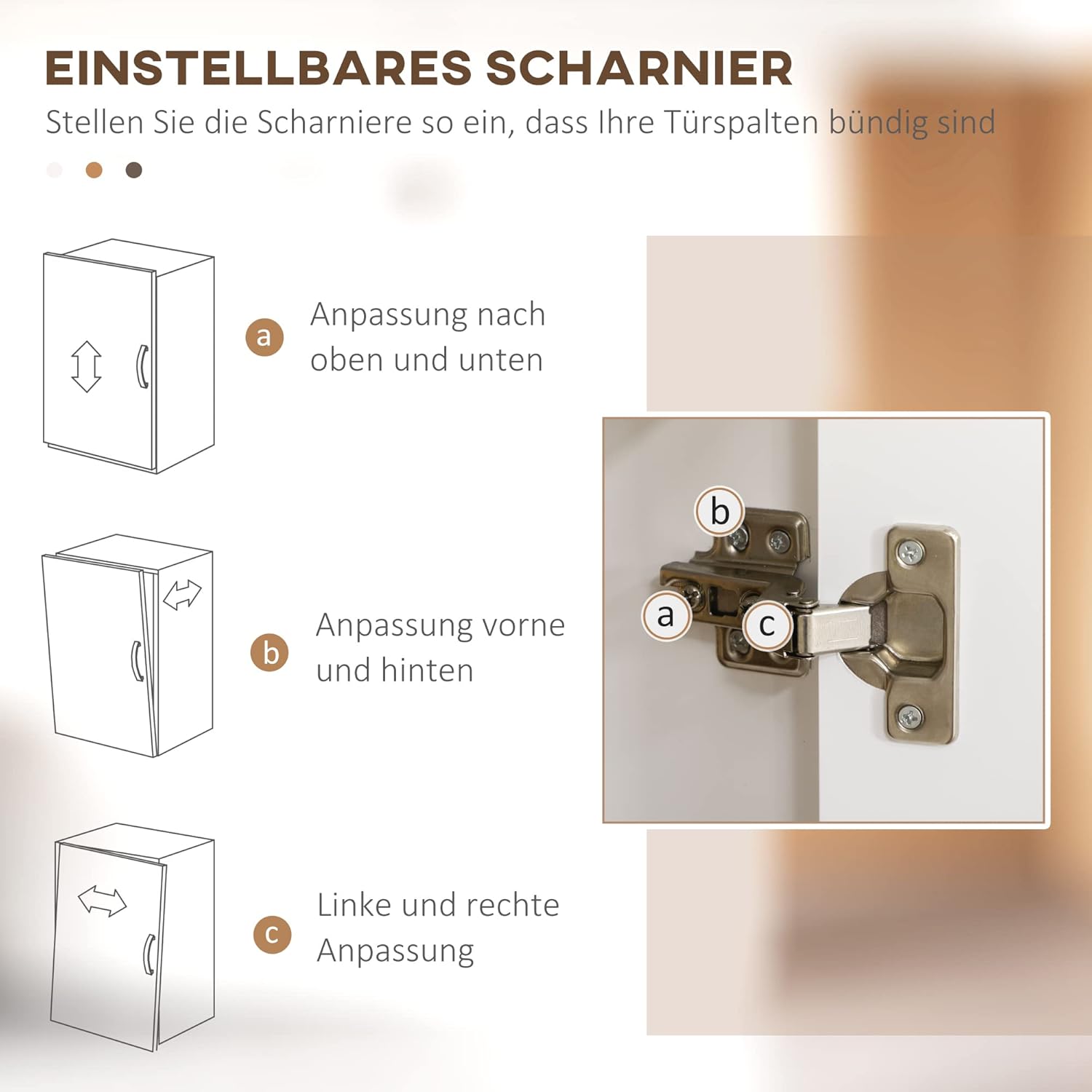 HOMCOM Küchenschrank Hochschrank mit Arbeitsplatte, 4 Türen und 2 Schubladen Buffetschrank Mikrowellenschrank mit Verstellbaren Ablagen, Soft-Close-Funktion, Weiß, 76 x 38 x 182 cm — Ansicht 6
