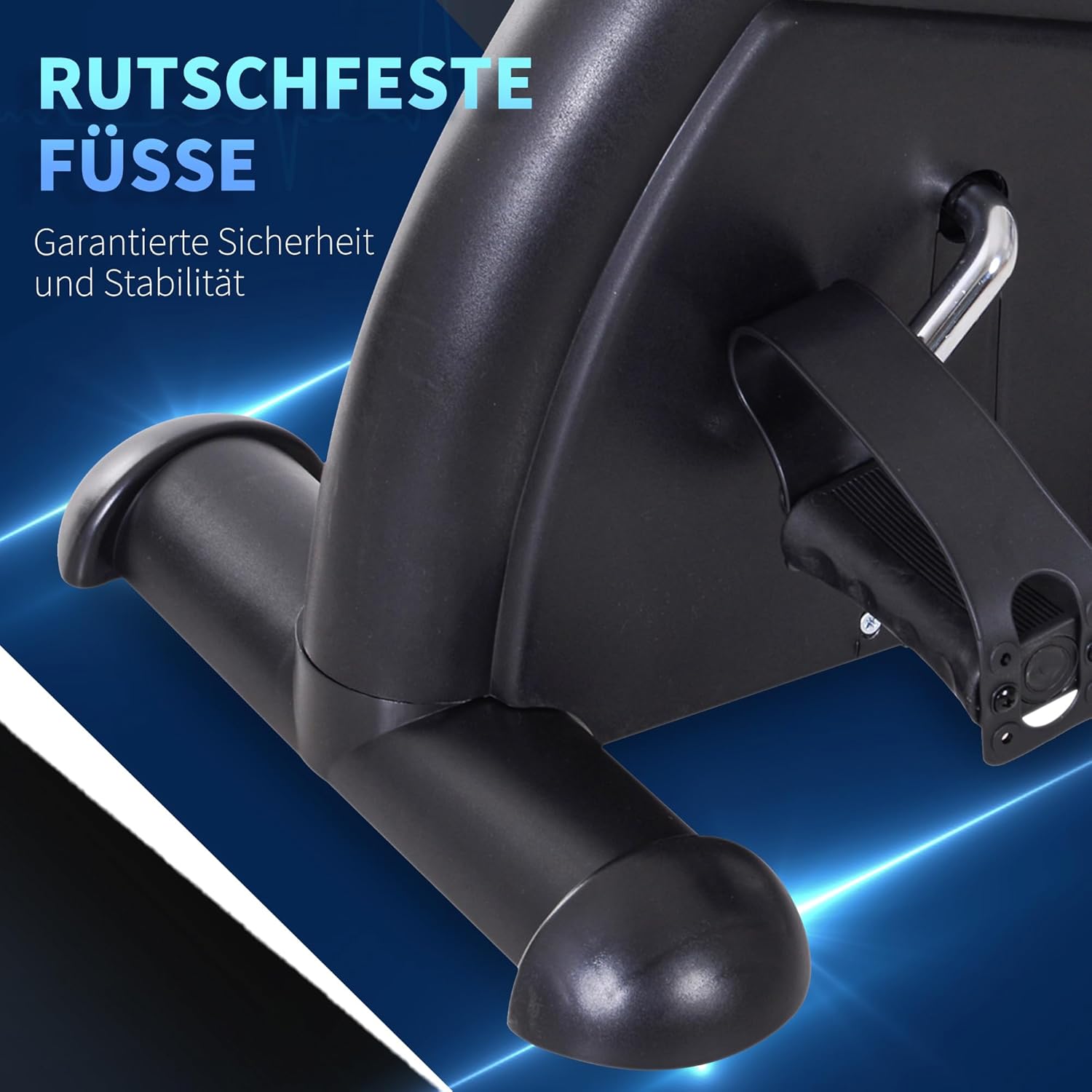 HOMCOM Mini Heimtrainer Arm-und Beintrainer Pedaltrainer für Senioren mit LCD-Display verstellbarer Widerstand Fitnessbike Hometrainer für Zuhause Heim Büro 35 x 40 x 31 cm — Ansicht 5